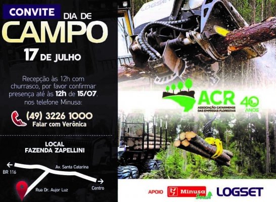 Foto — Associação Catarinense de Empresas Florestais (ACR)