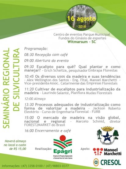 Foto — Associação Catarinense de Empresas Florestais (ACR)