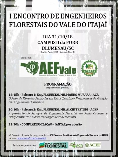 Foto — Associação Catarinense de Empresas Florestais (ACR)