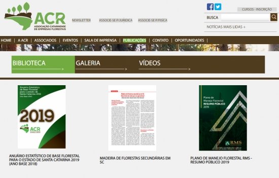 Foto — Associação Catarinense de Empresas Florestais (ACR)