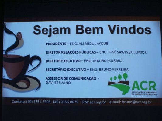 Foto — Associação Catarinense de Empresas Florestais (ACR)