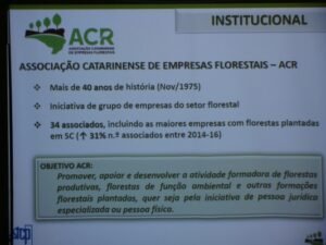 Foto — Associação Catarinense de Empresas Florestais (ACR)