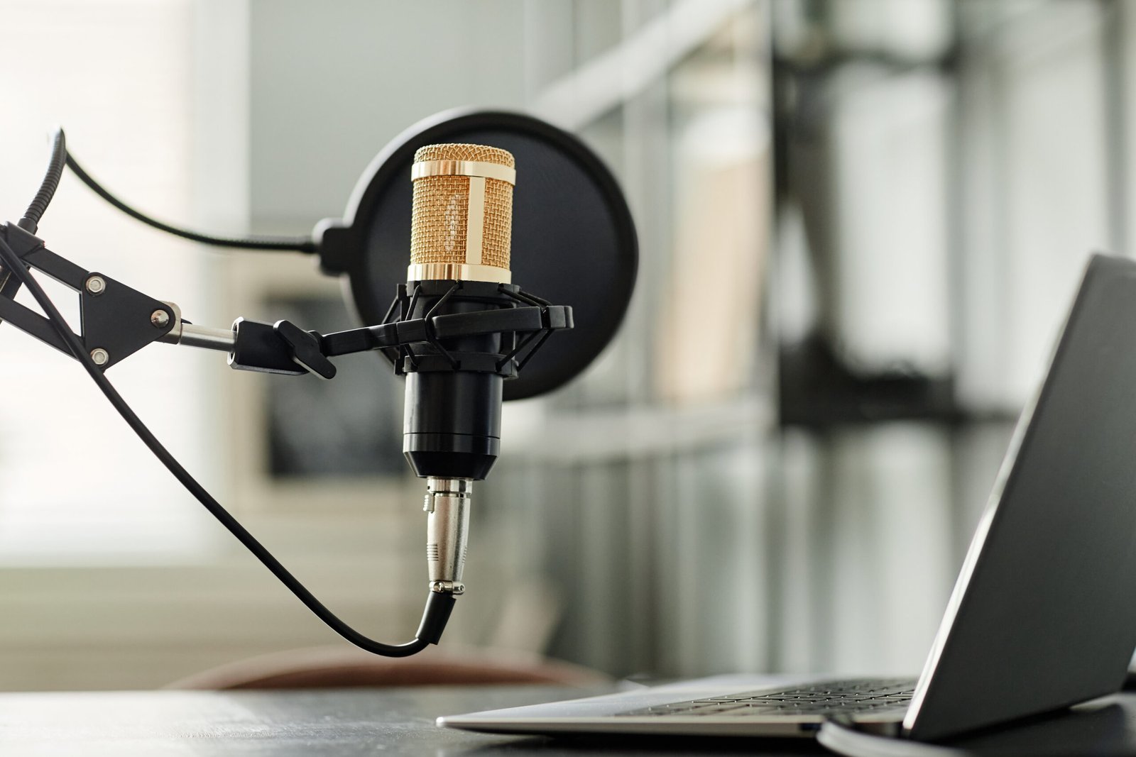 Podcast Microphone Background